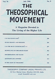 THE THEOSOPHICAL MOVEMENT