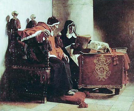 Jean-Paul Laurens, Le pape et l'inquisiteur Musée des Beaux-Arts de Bordeaux, 1882